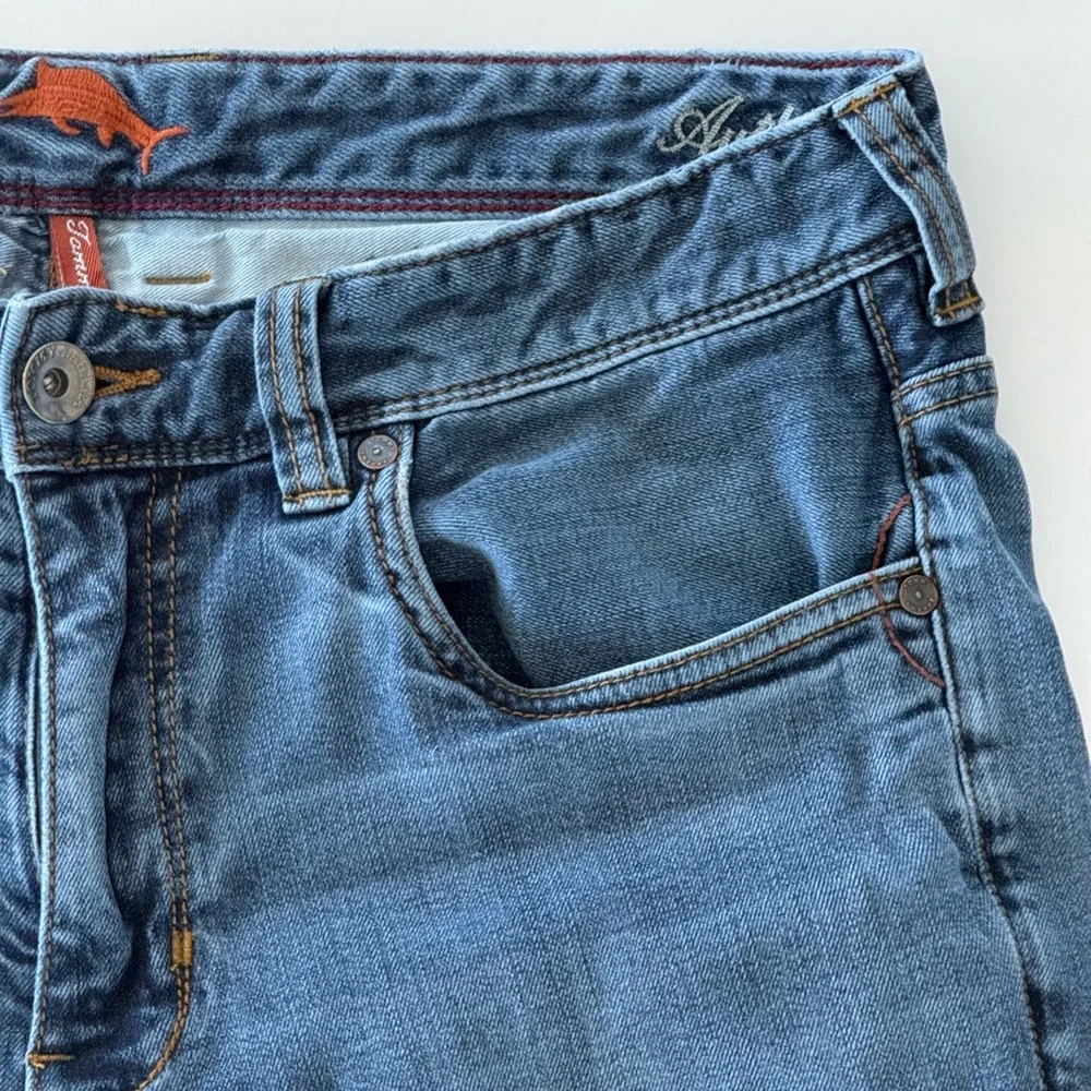 Tommy Bahama Sand Drifter Authentic Straight‎ Leg Stretch Jeans Mens 32x33 Blue